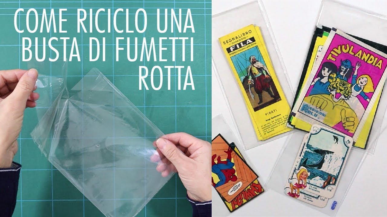 Buste per fumetti, come riciclarle quando si rompono