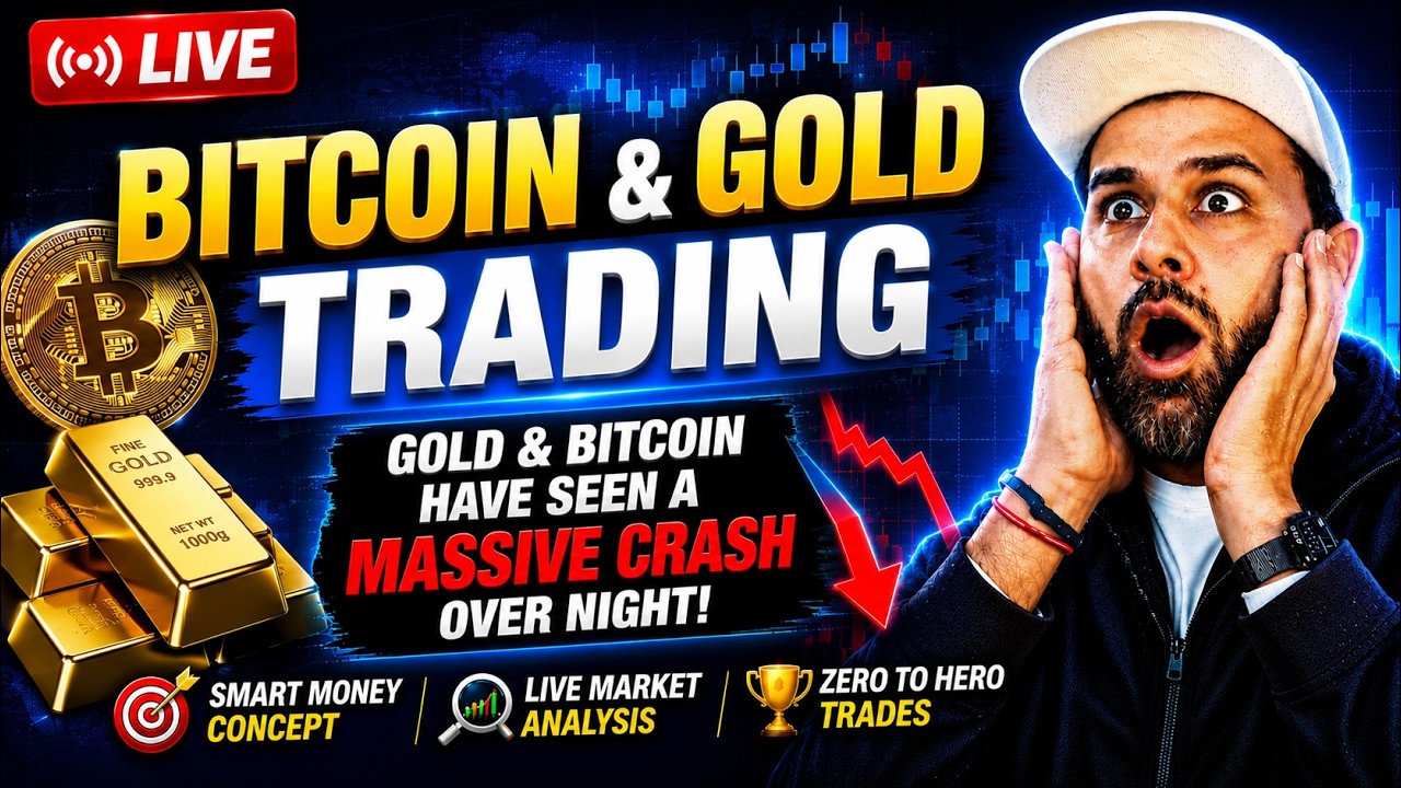🔴 LIVE Bitcoin & Gold Scalping | Real-Time Trades + Analysis
