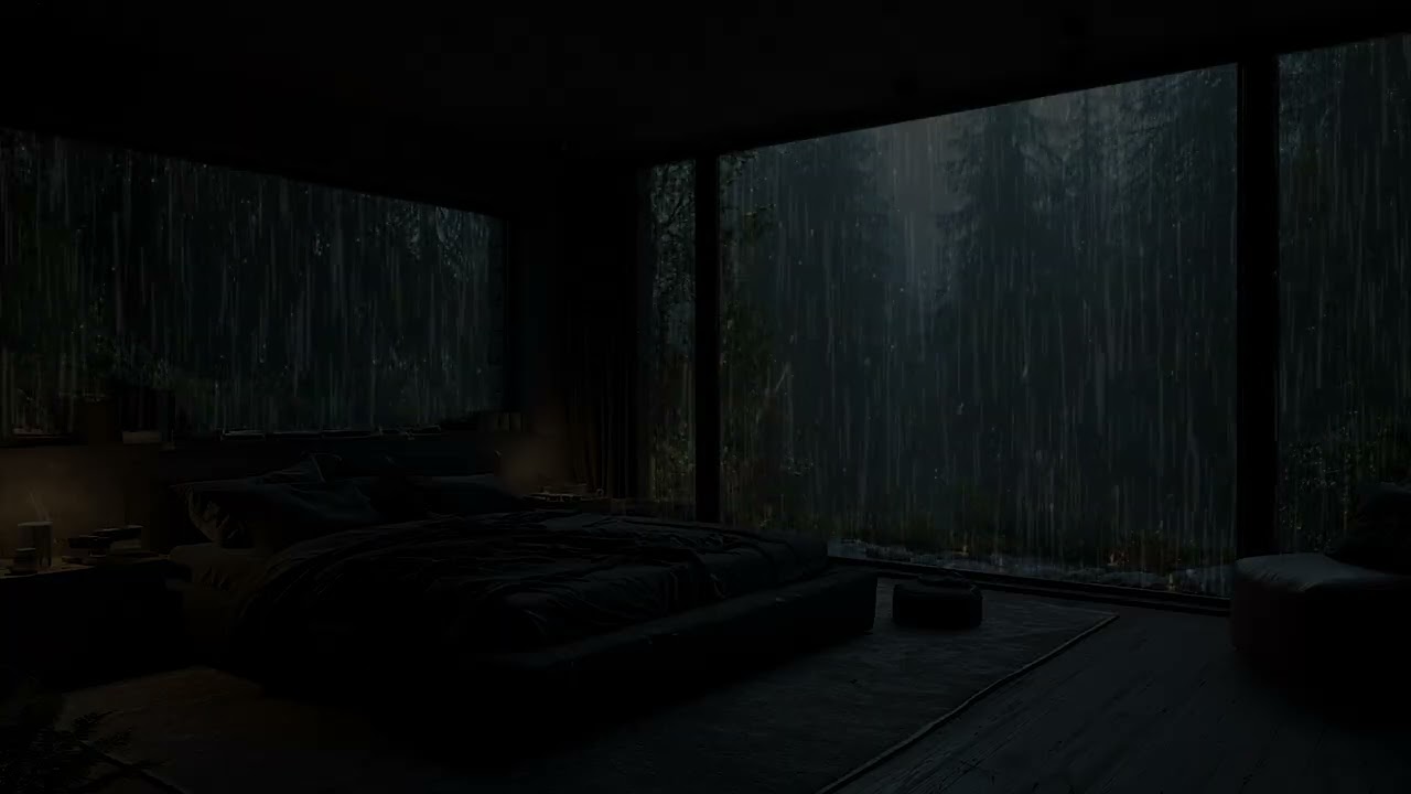 Relax Your Body with Soothing Piano Melodies and Quiet Rain – Perfect Ambience for Restful Sleep
