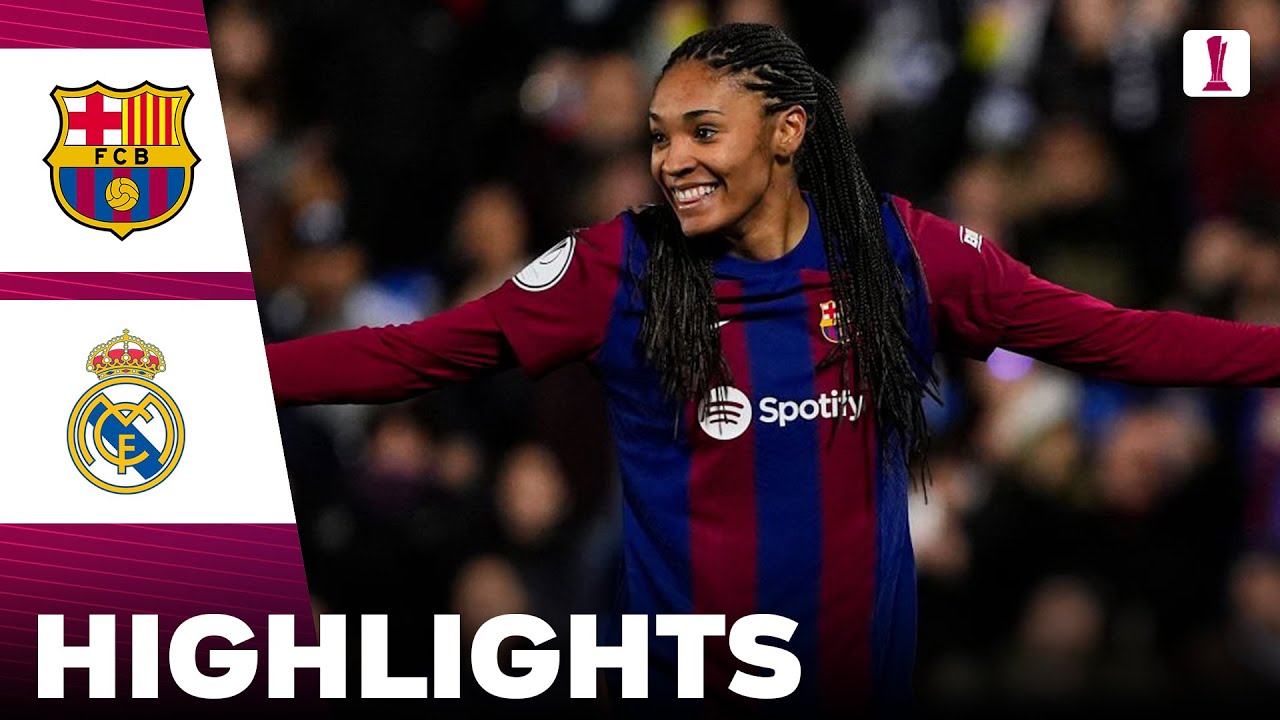 Barcelona vs Real Madrid | Highlights | Supercopa Femenina 17-01-2024