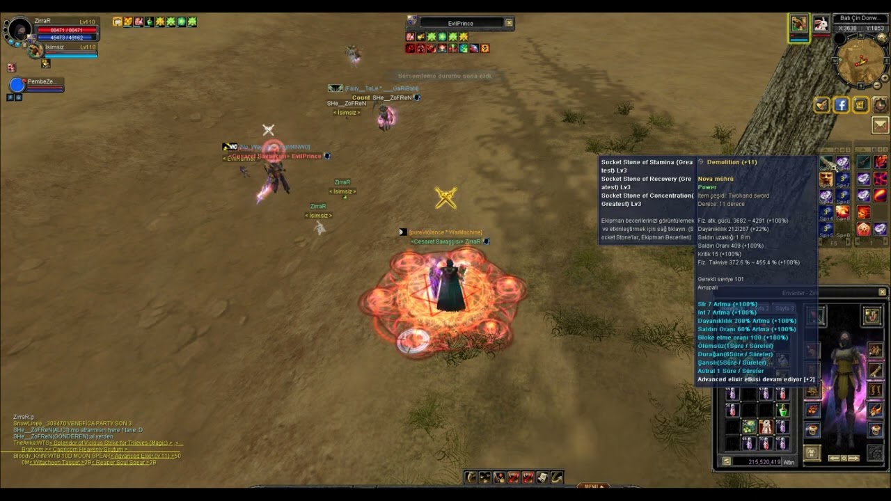 Silkroad Online Türkiye / Воин Чернокнижник PvP ZirraR!