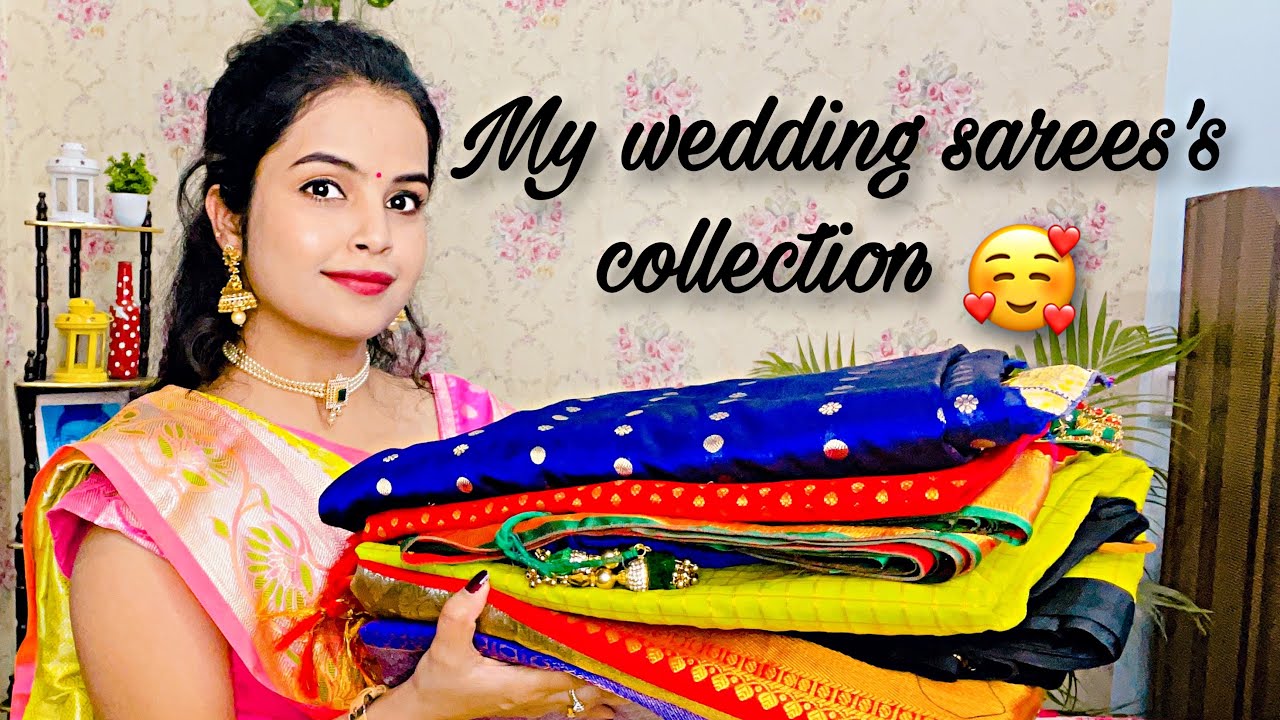 My Wedding  ||Saree Collection|| Part - 1  || Divya Vlogs ||