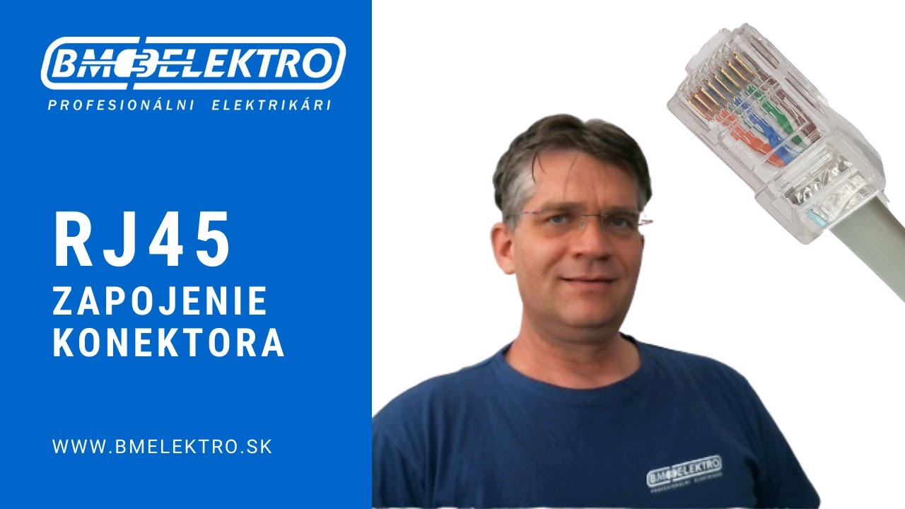 Zapojenie RJ45 konektora - VIDEO NÁVOD