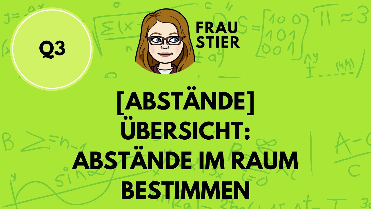 Abstände im Raum bestimmen: Eine Übersicht