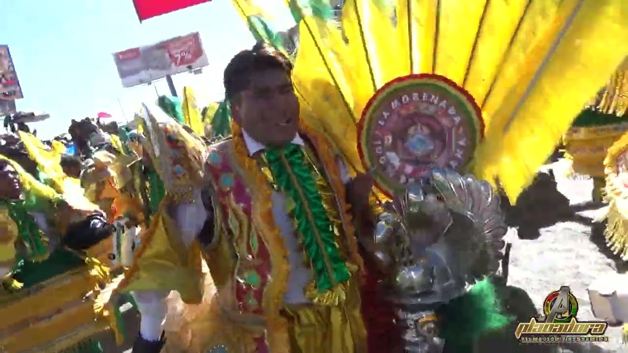 Entrada Folklorica de la 16 de Julio de El alto -  Morenada Transporte 16 de julio trufi 7