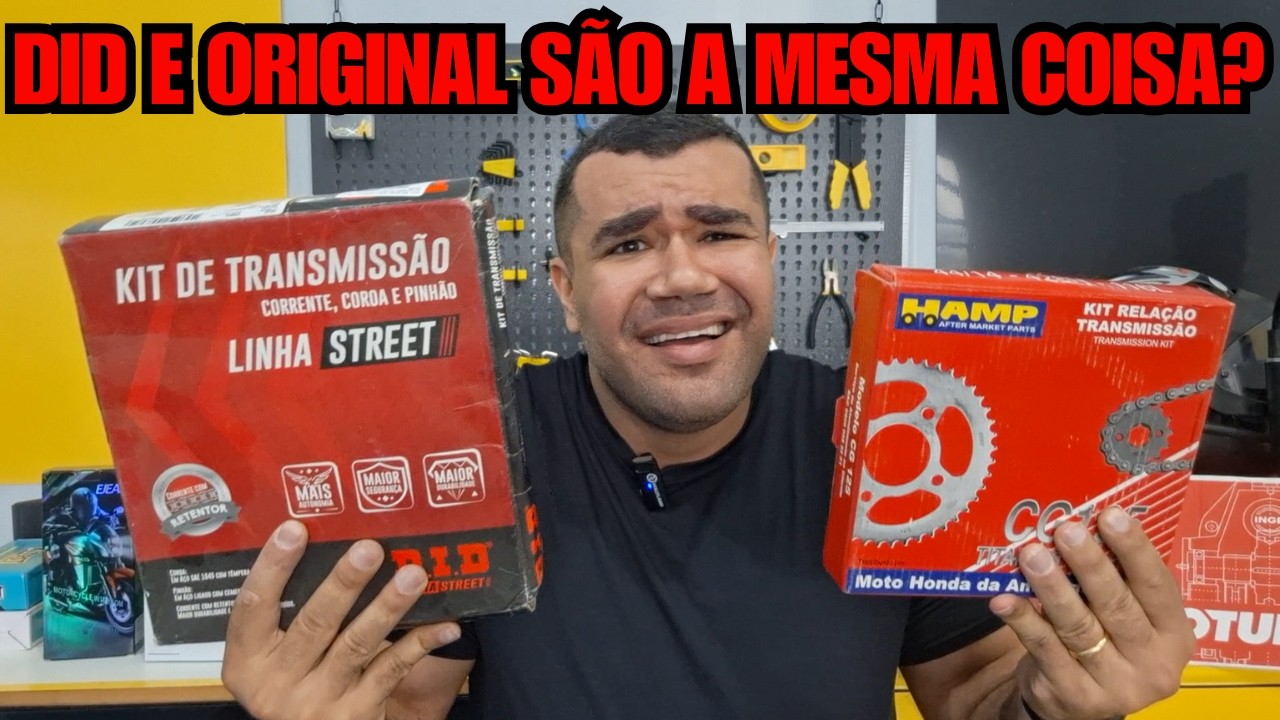 PARA QUE PAGAR MAIS CARO EM KIT RELAÇÃO TRANSMISSAO DE MOTO ORIGINAL SE EXISTE A DID?