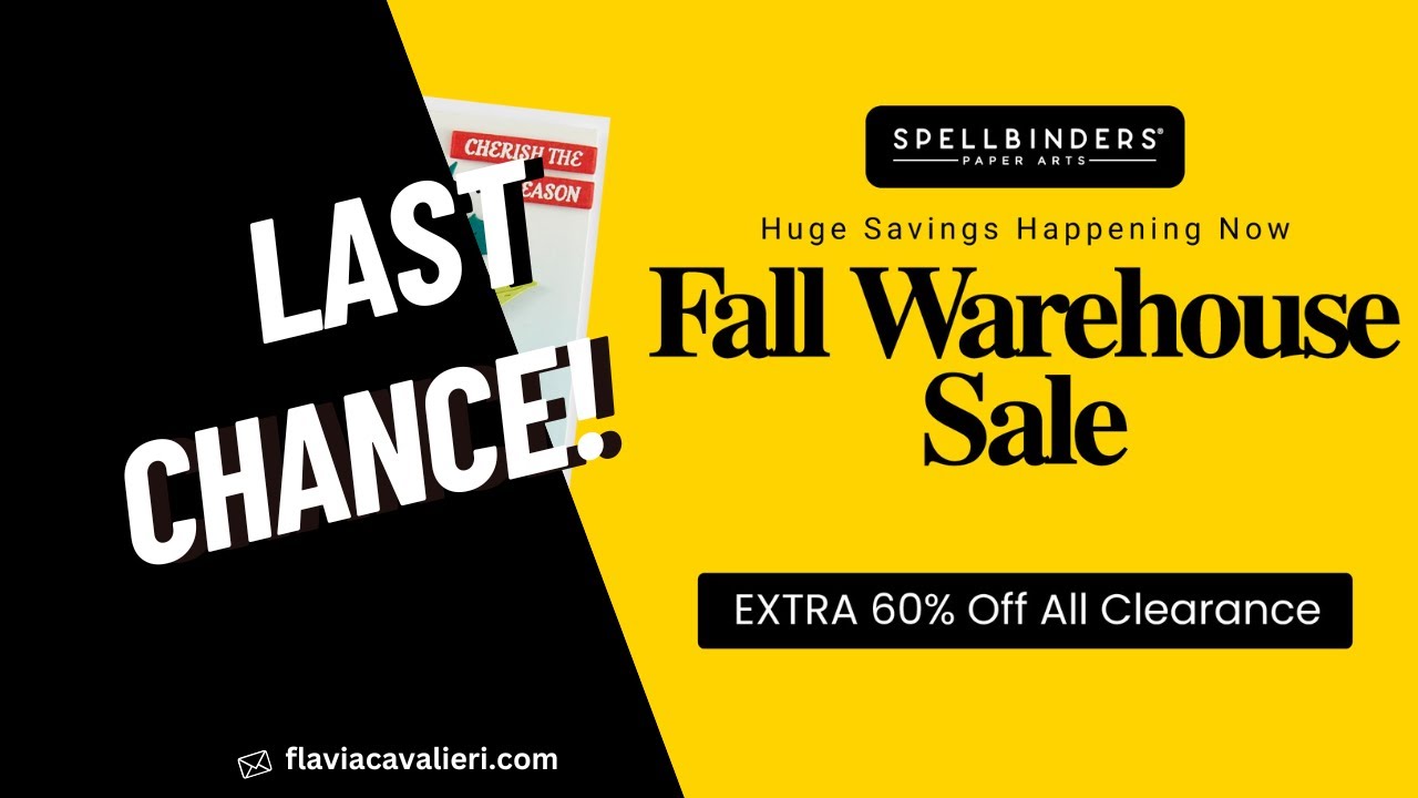 Spellbinders Fall 2025 Warehouse Sale!