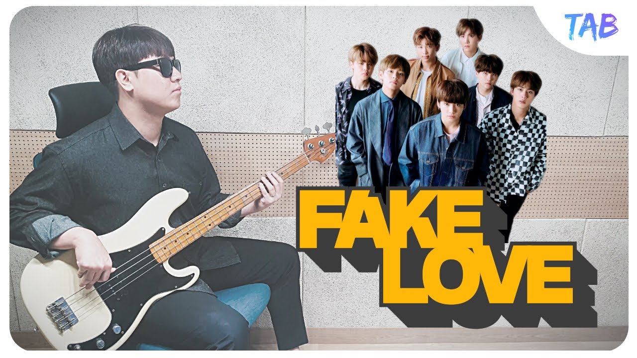(+TAB) 방탄소년단 (BTS) - Fake Love [Rocking Vibe Mix] / Bass Guitar Cover
