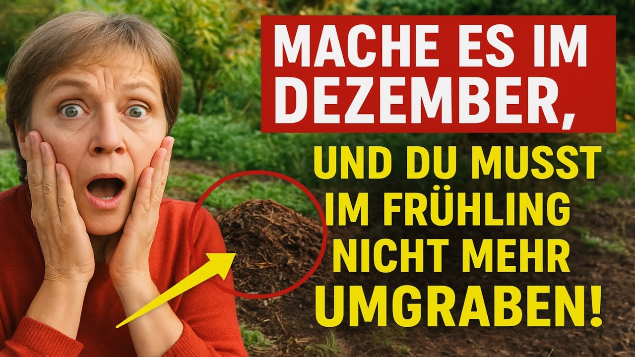 Mach es im Dezember, und du musst im Frühling nicht mehr umgraben! Der einfachste (und faulste) Weg