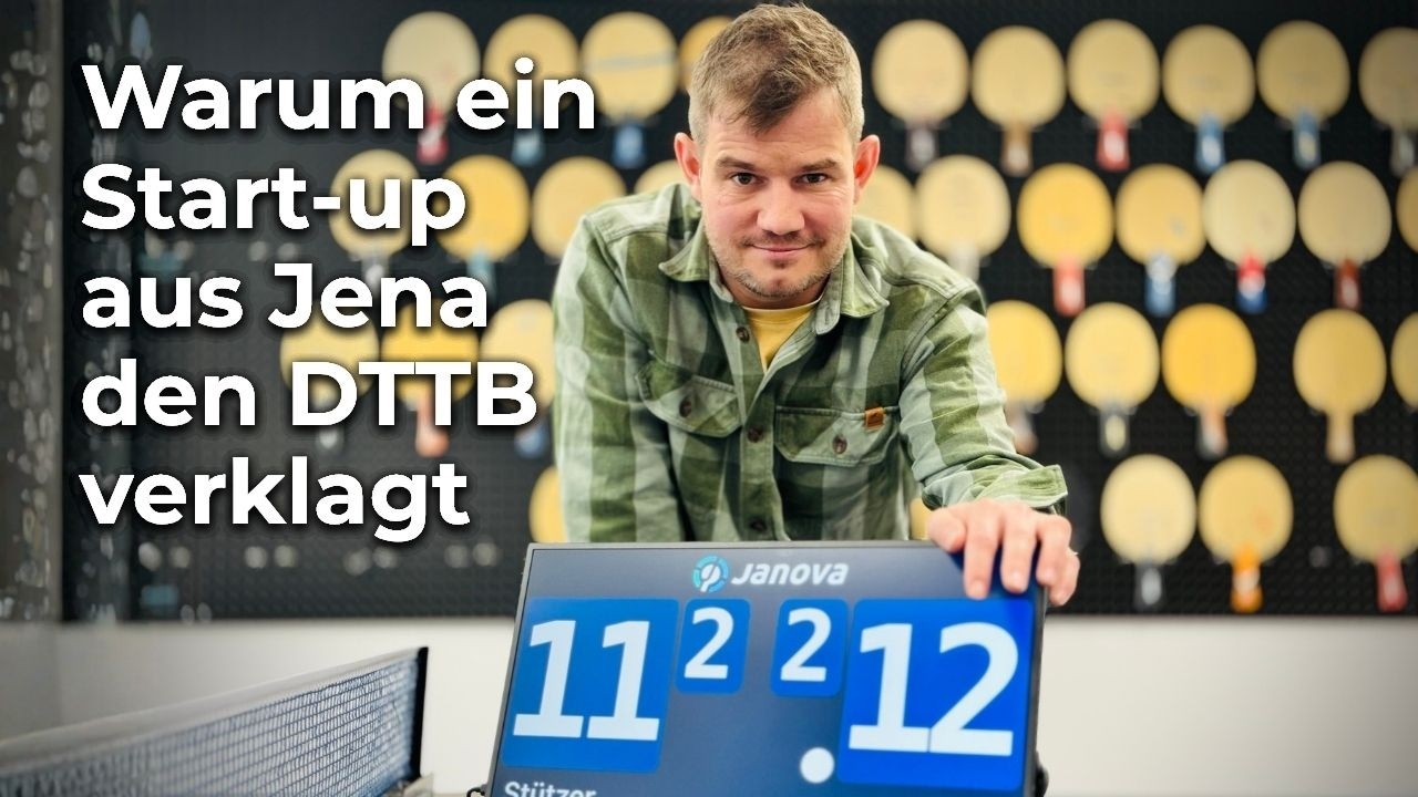 Warum ein Start-up aus Jena den Deutschen Tischtennis-Verband verklagt