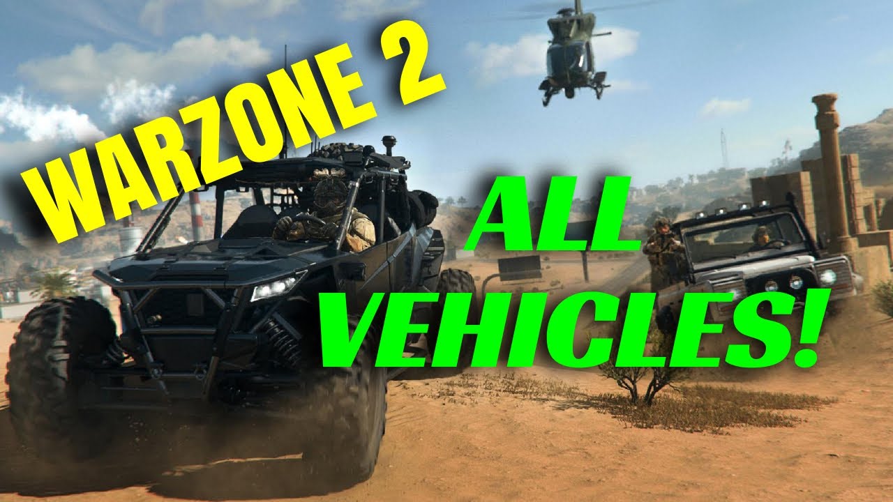 All vehicles in WARZONE 2 Battle Royale Season - 01 | Call of duty | 4K PC Gameplay | RTX 3080