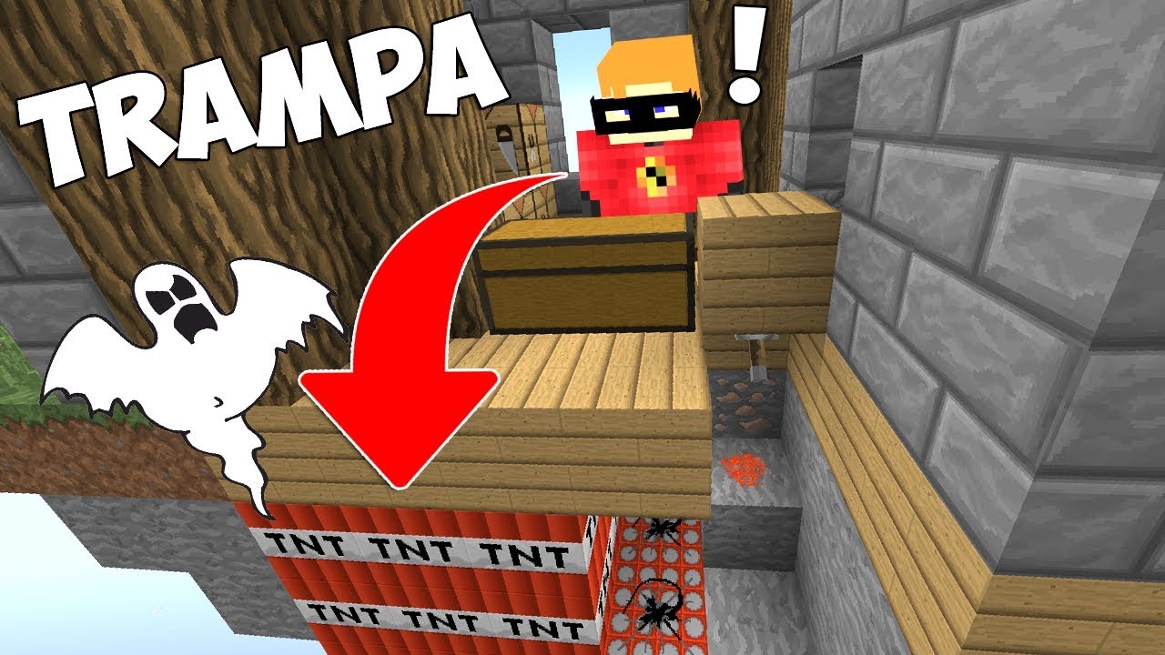 TROLLEANDO ESTANDO MUERTO EN MINECRAFT 💀 TRAMPAS EN SKYWARS 😂