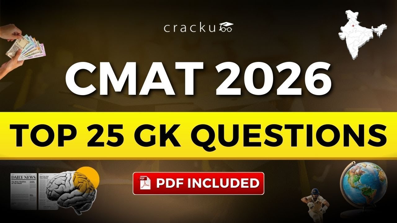 Top 25 CMAT Static GK Questions with Answers - 6 | CMAT 2026 GK Preparation