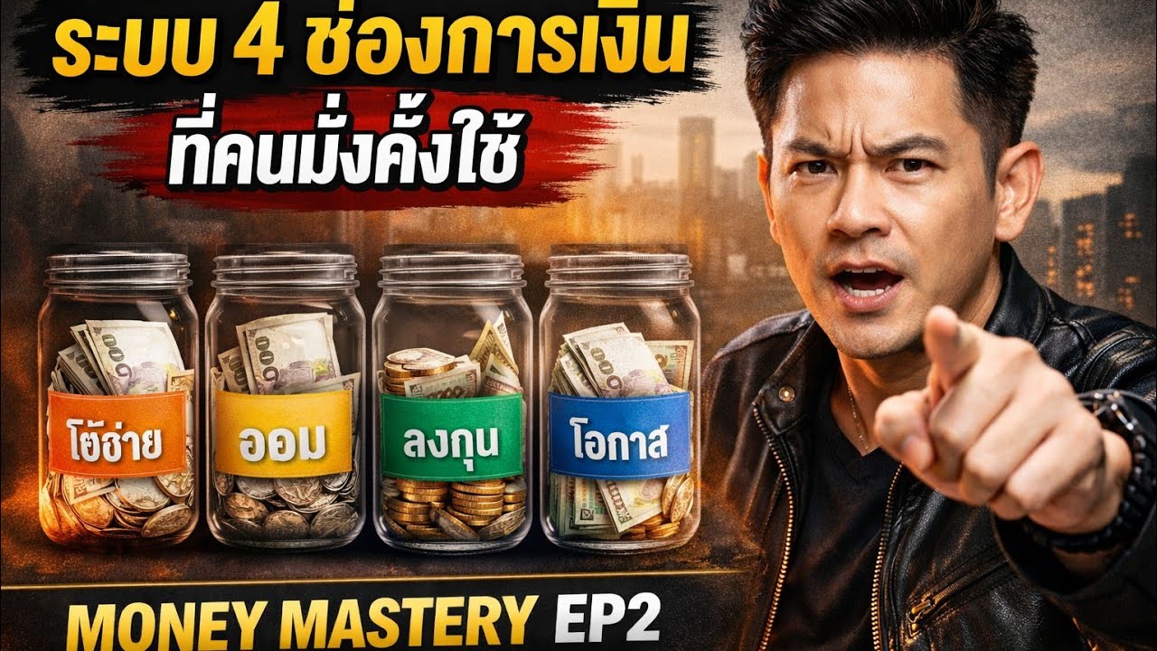 มั่งคั่งทั้งชีวิตEP2. ระบบ 4 ช่องการเงินที่คนมั่งคั่งใช้#พอดแคสต์ #podcast #มั่งคั่งทั้งชีวิต