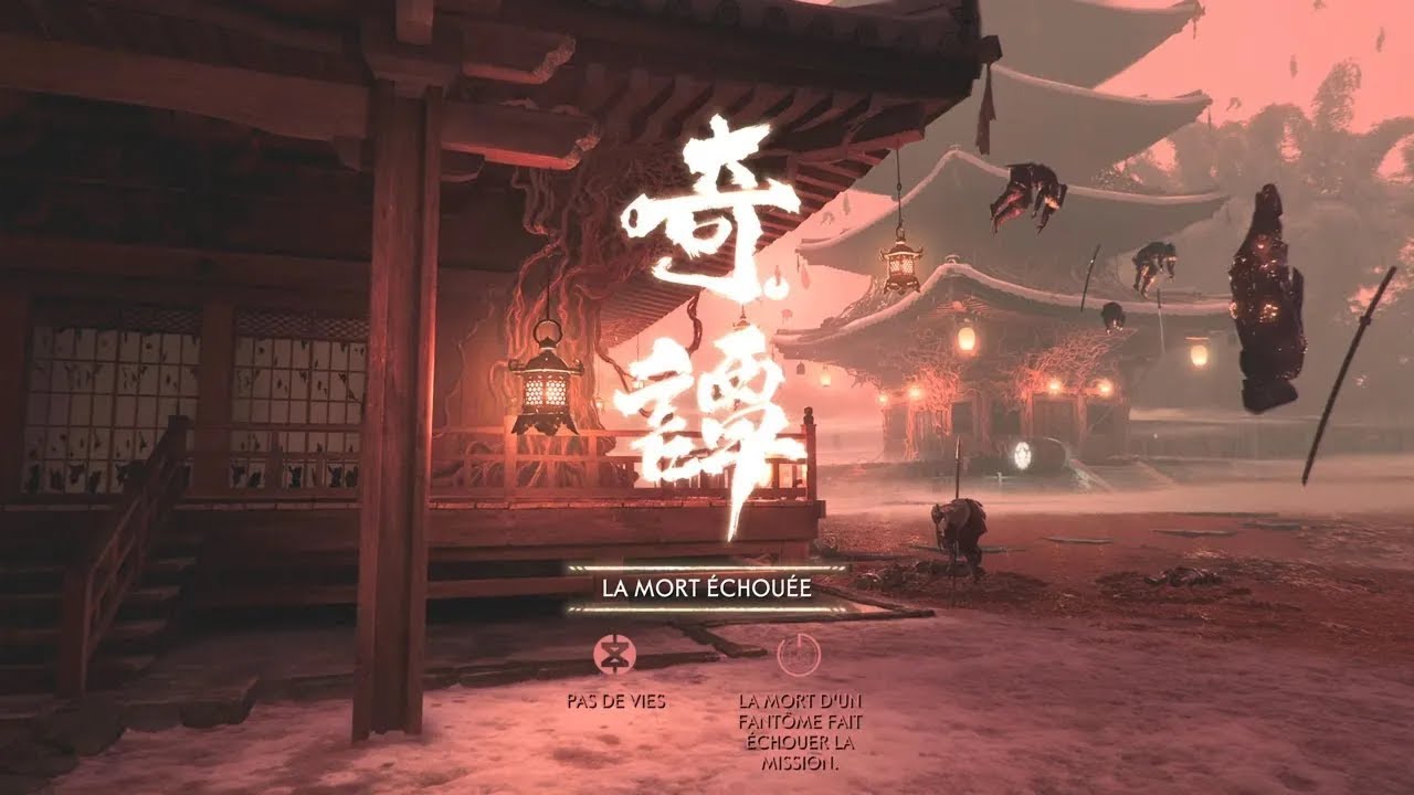 SPEEDRUN GHOST OF TSUSHIMA HISTOIRE CAUCHEMAR LA MORT ÉCHOUÉE EN 4:46 SCORE : 931.400