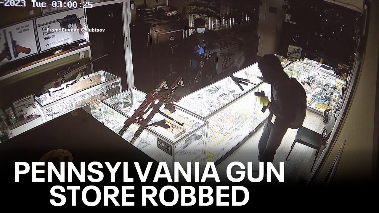 3 arrested after stealing nearly 2 dozen firearms from Pennsylvania gun store