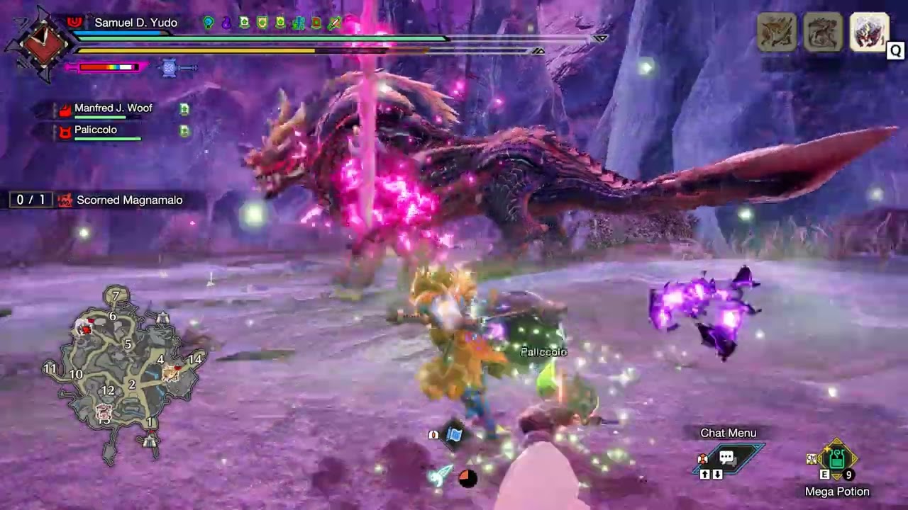 MHR Sunbreak solo courage hammer Scorned Magnamalo 8'14 | Every monster under 10 minutes part 37