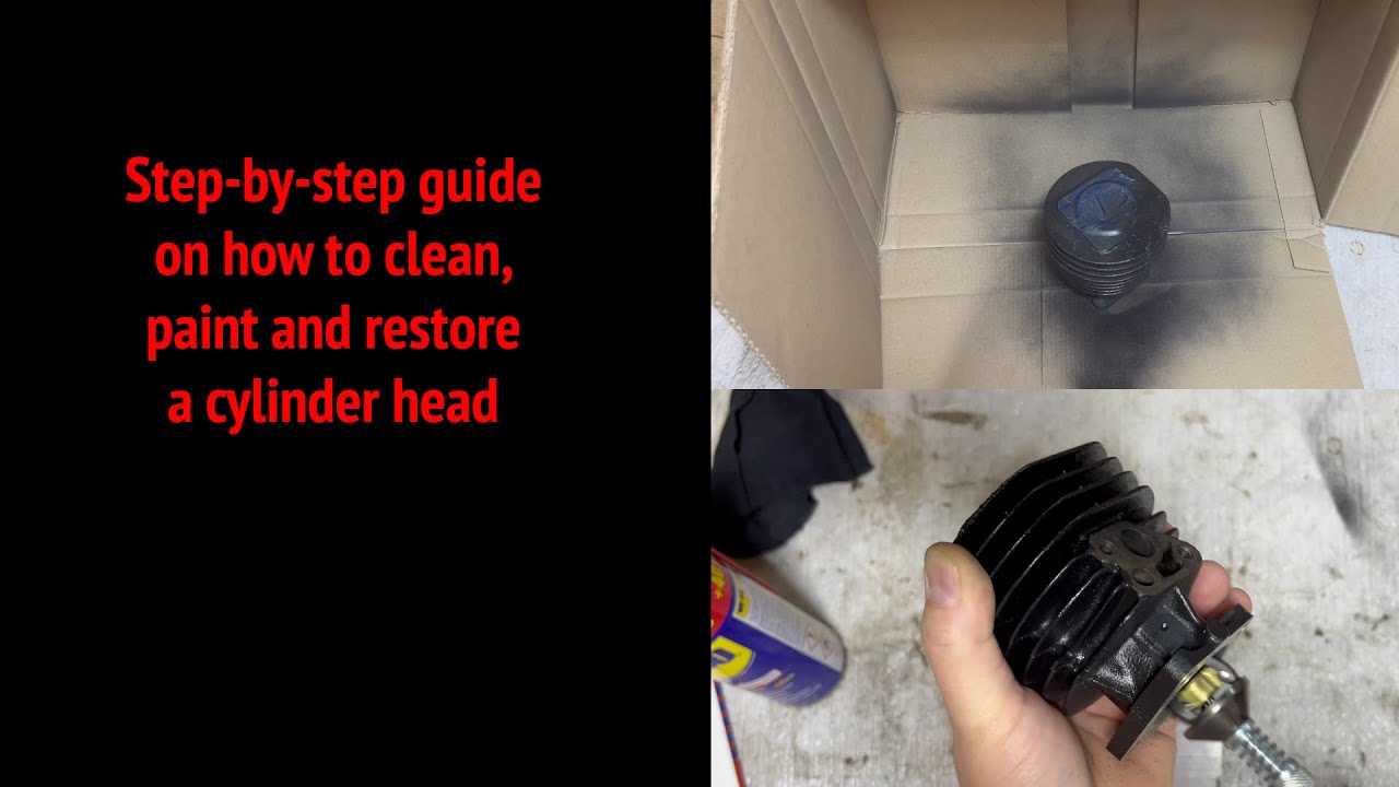 How to prepare and paint the cylinder head