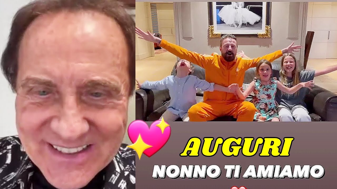 Francesco Facchinetti e i figli fanno gli auguri a Roby Facchinetti a Nonno per il suo Compleanno