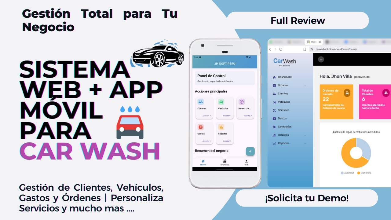 Car wash management software | App and web demo