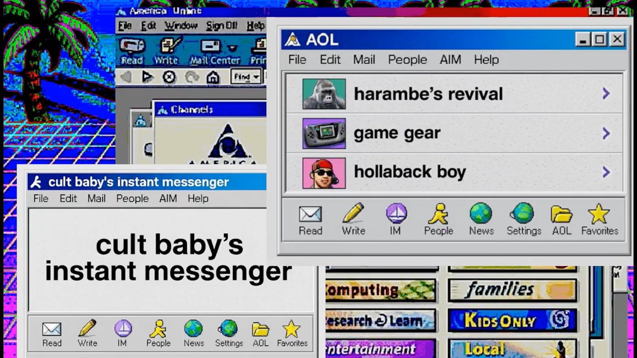 I n s t a n t M e s s e n g e r | Vaporwave AOL Instant Messenger Mix