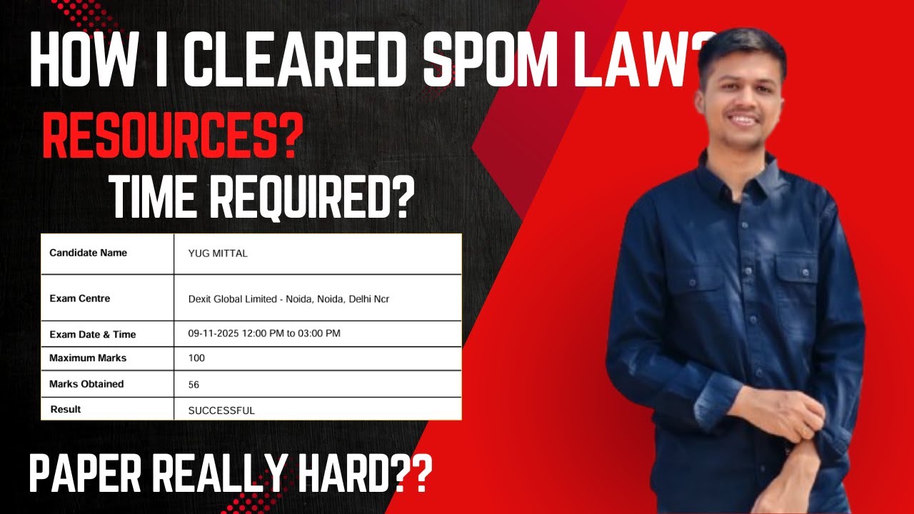 How to clear Spom Law examination