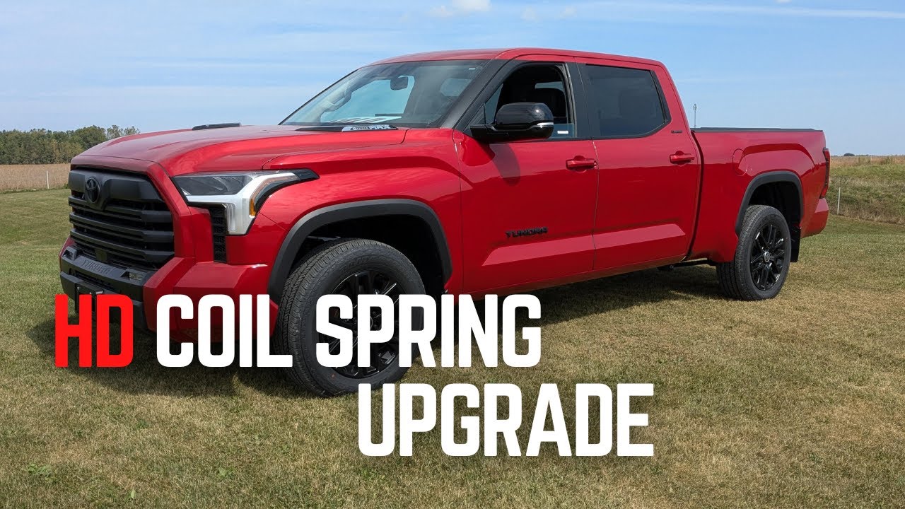 Upgrade your Coil Springs to Heavy Duty in the rear of a Toyota Tundra 2022 and newer