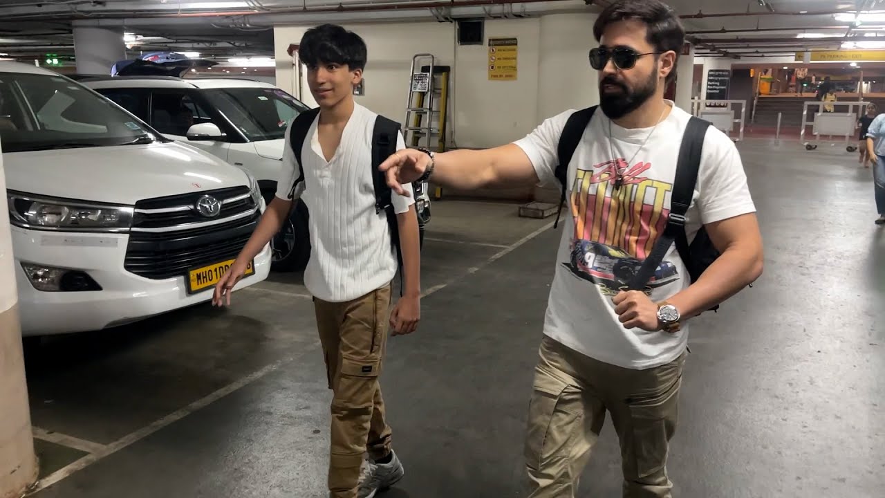 Emraan Hashmi With Son Ayaan Hashmi Spotted At Airport | MS shorts