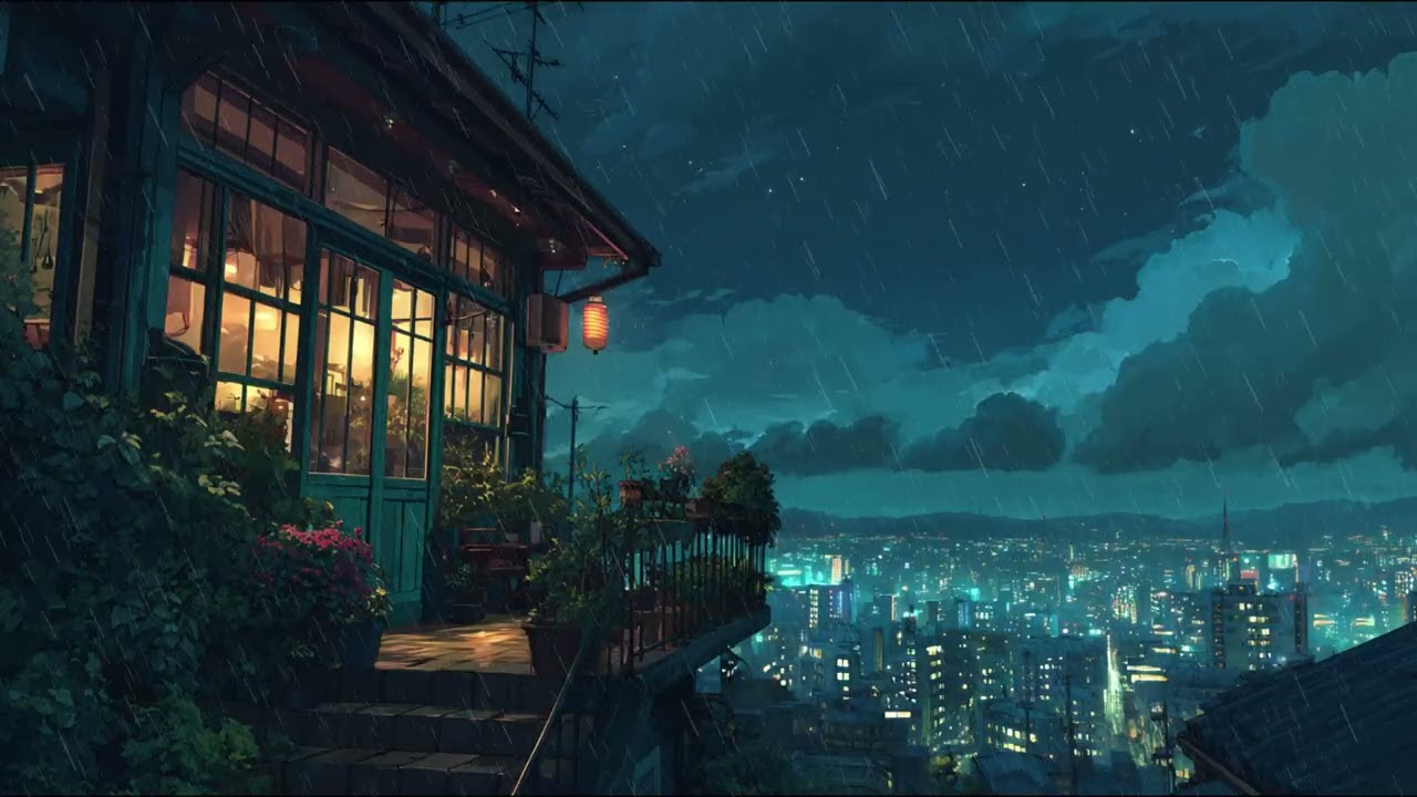 1 Hour Lofi with Rain 🌧️ | Chill Beats for Focus, Study & Sleep
