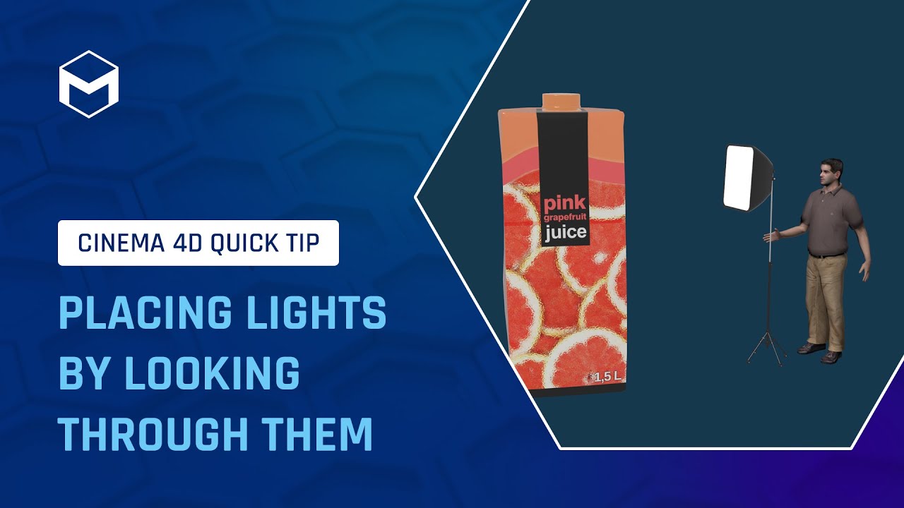 #C4DQuickTip 114: Placing Lights by Looking Through them in Cinema 4D