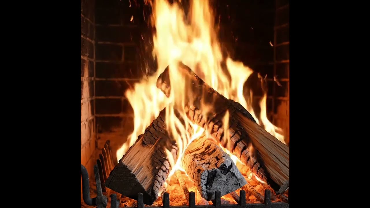 Crackling Fireplace Ambience | 1 Hour | Sleep • Study • Relax #like #subscribe 