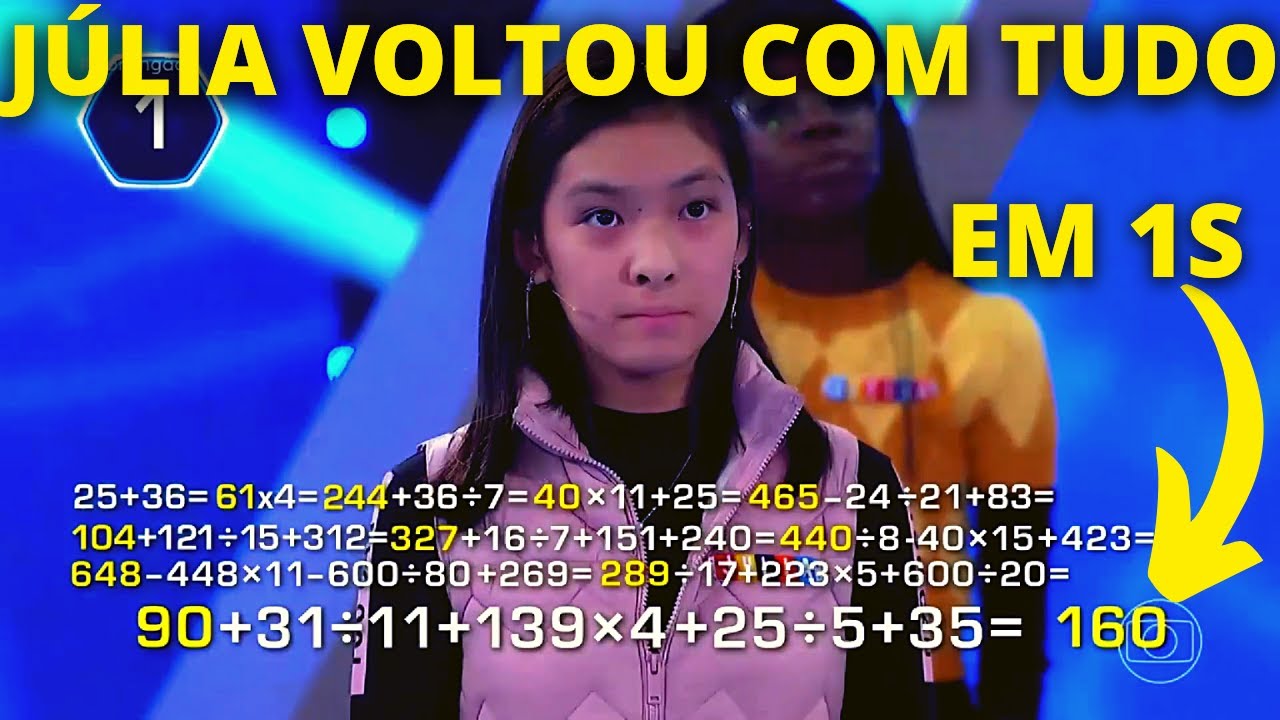 Pequenos Gênios - Julia quebra recorde no domingão com Hulk
