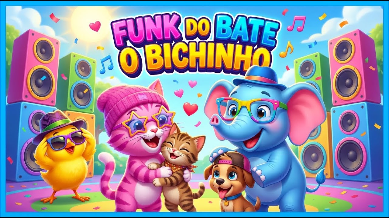 FUNK DO BATE O BICHINHO (Parte 2) - Música Infantil - OS FOFOS