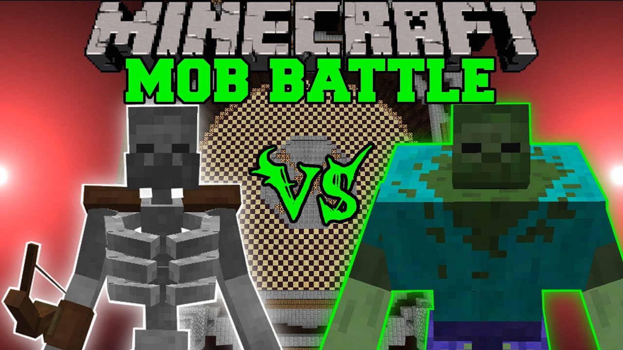 MUTANT SKELETON VS. MUTANT ZOMBIE - Minecraft Mob Battles - Arena Battle - Mutant Creatures Mod