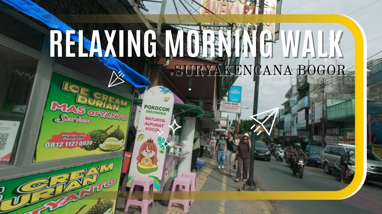 Relaxing Morning Walk in Suryakencana Bogor – Vibrant Street Scenes! ☀️🚶