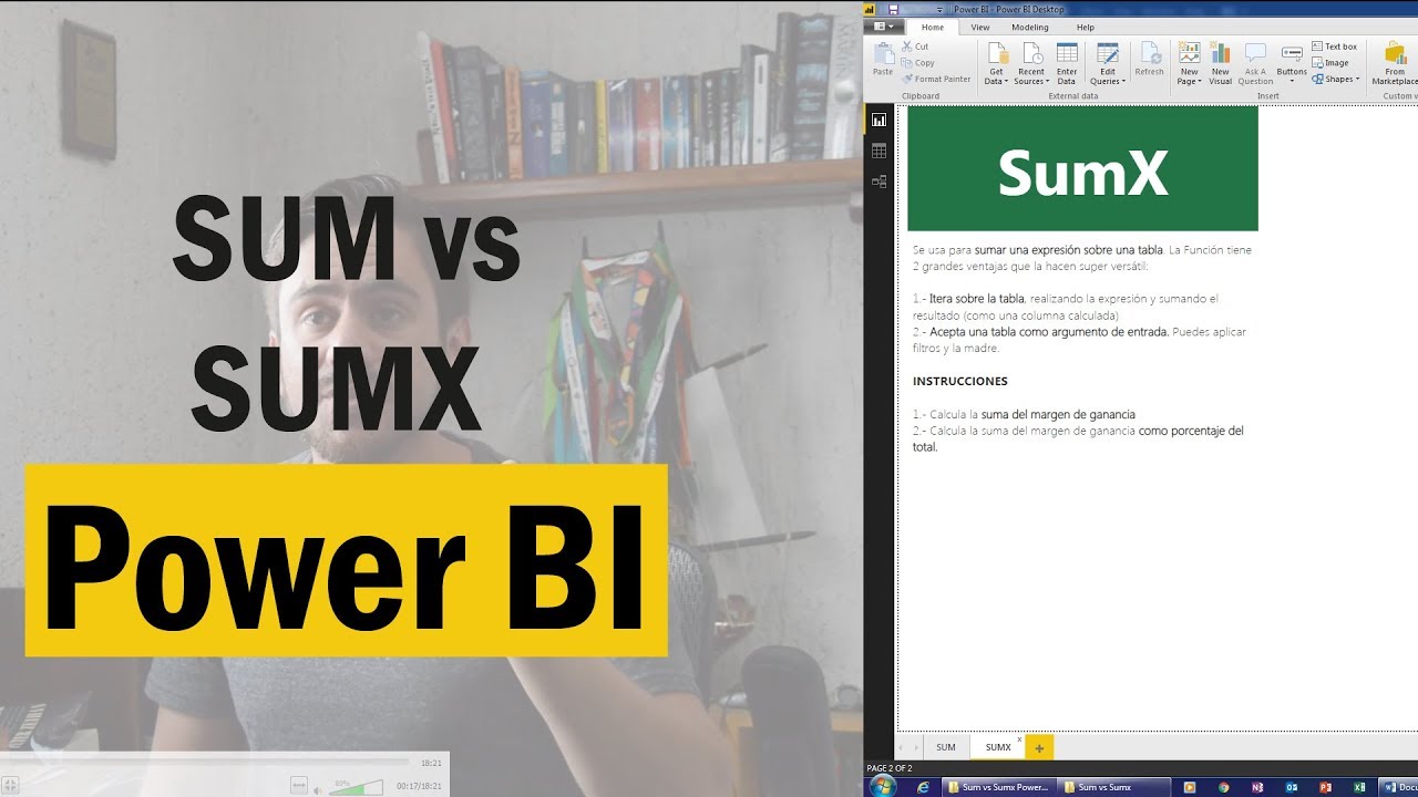 Diferencias entre SUM y SUMX en Power BI y Power Pivot