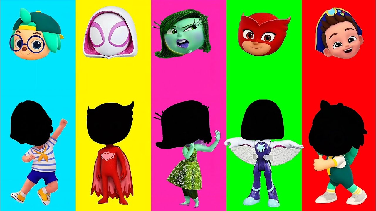 Wrong eyes👀 challenge DAME TU COSITA Pj Masks Funny Puzzle Wrong Heads