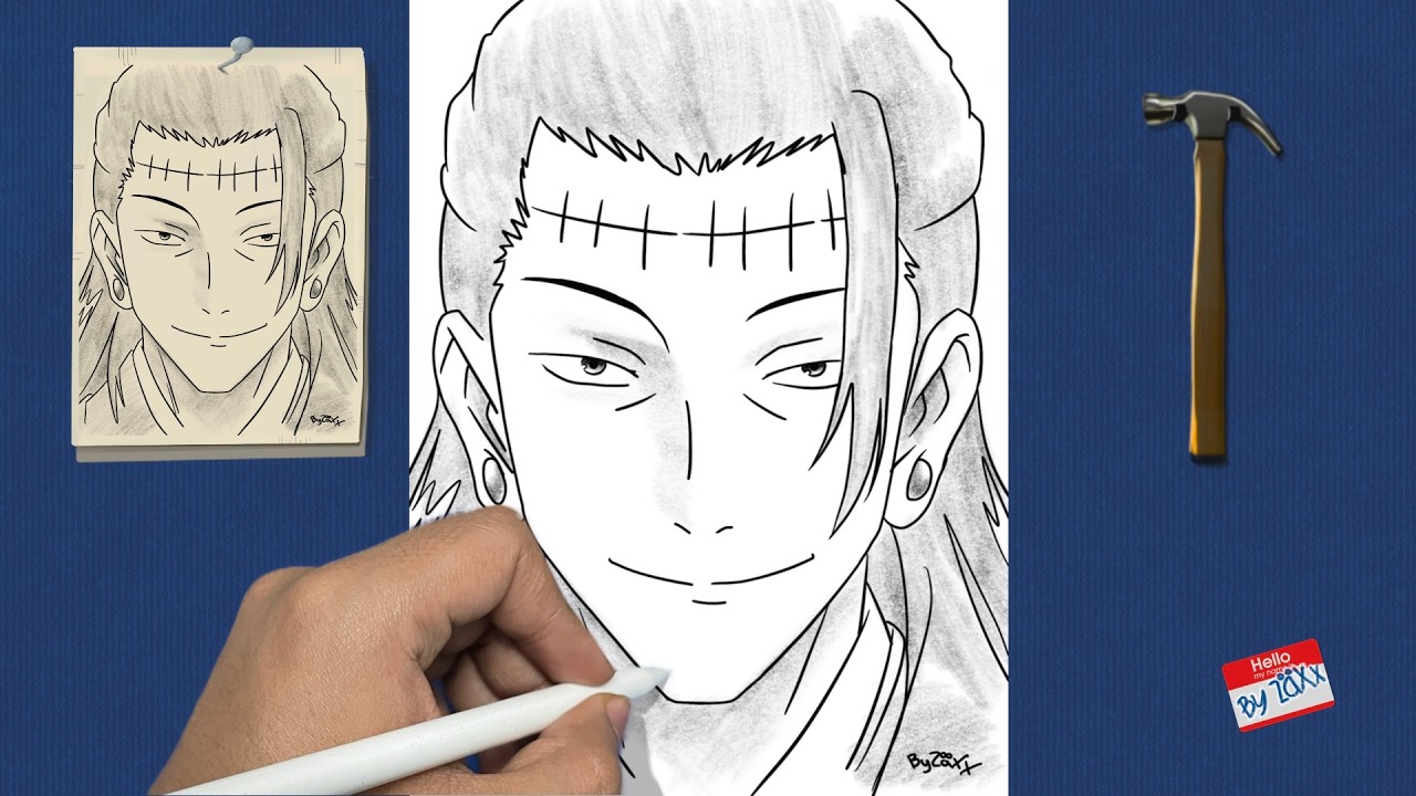LINEART #53 COMO DIBUJAR SUGURU GETŌ 夏油傑, 