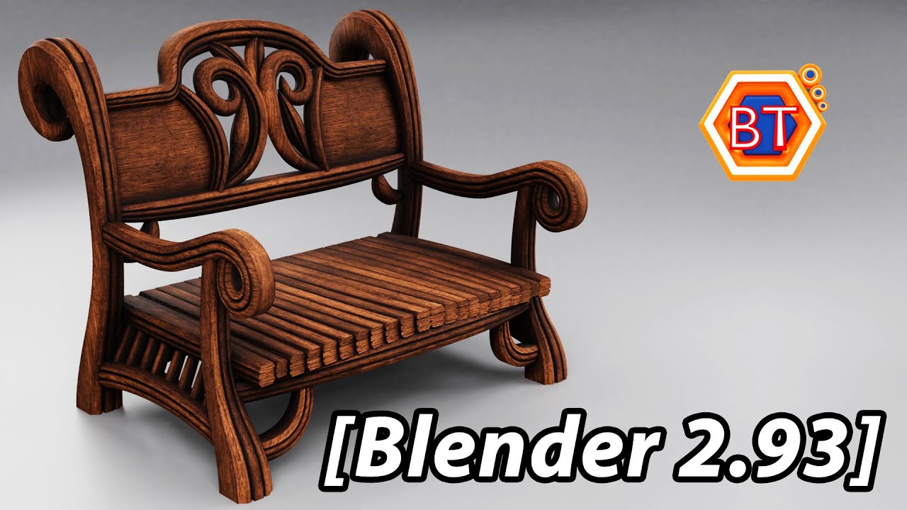 Blender Modeling Tutorial - Wood Chair [2.93]