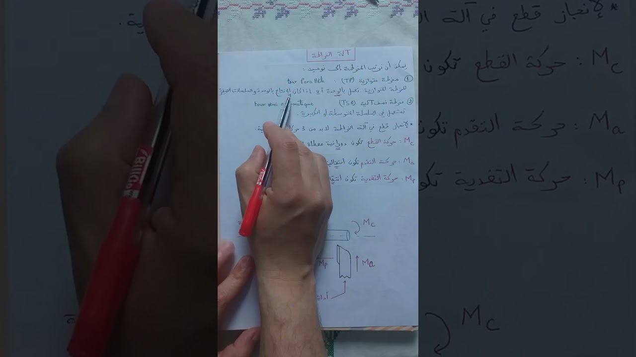 هندسة ميكانيكية: درس الخراطة......مع مفييييييد💪👨‍🏫👍🇩🇿