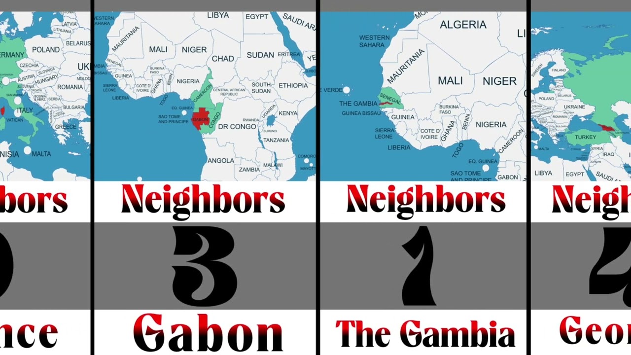Countries With the Most Neighbours in the World