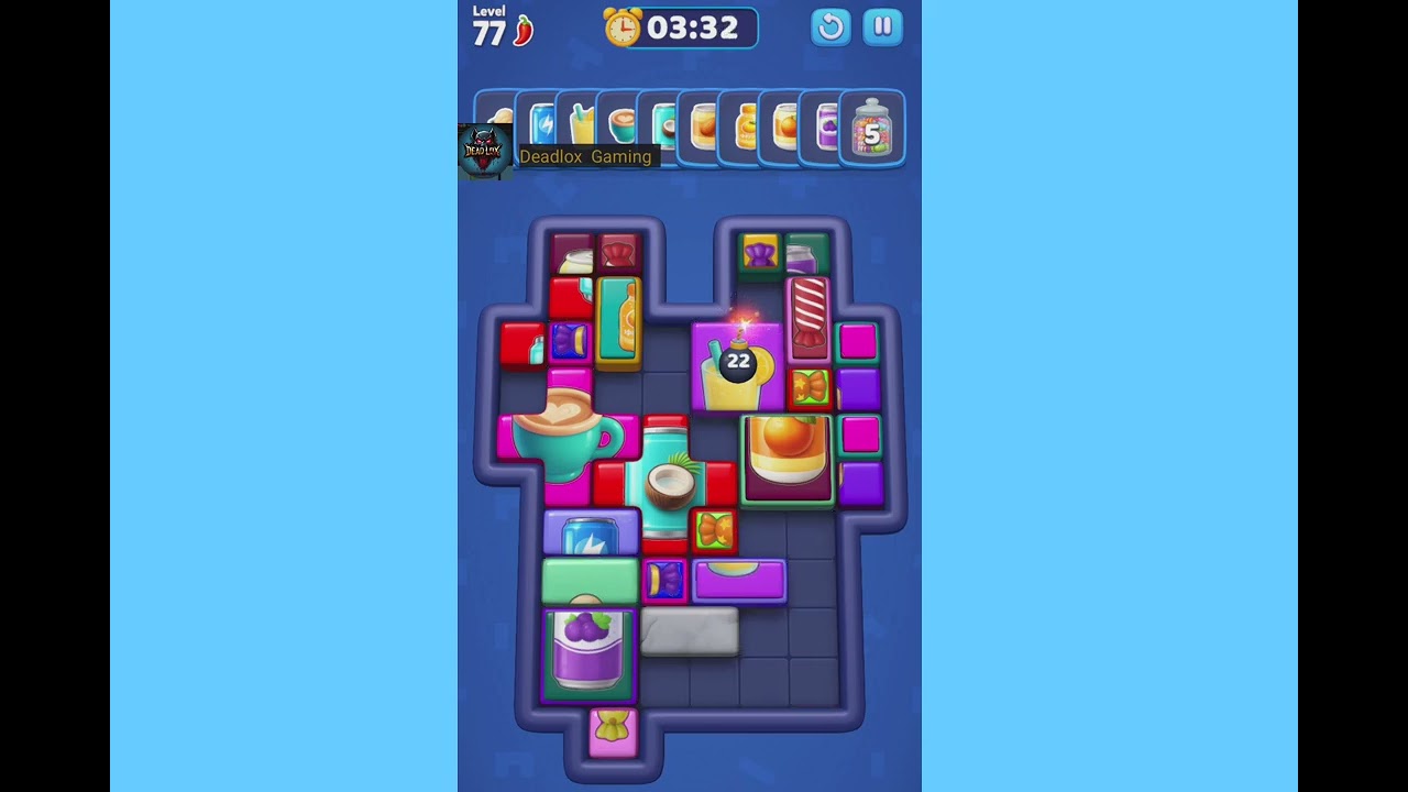 Picture Block Jam Level 77 Hard. Walkthrough Gameplay 