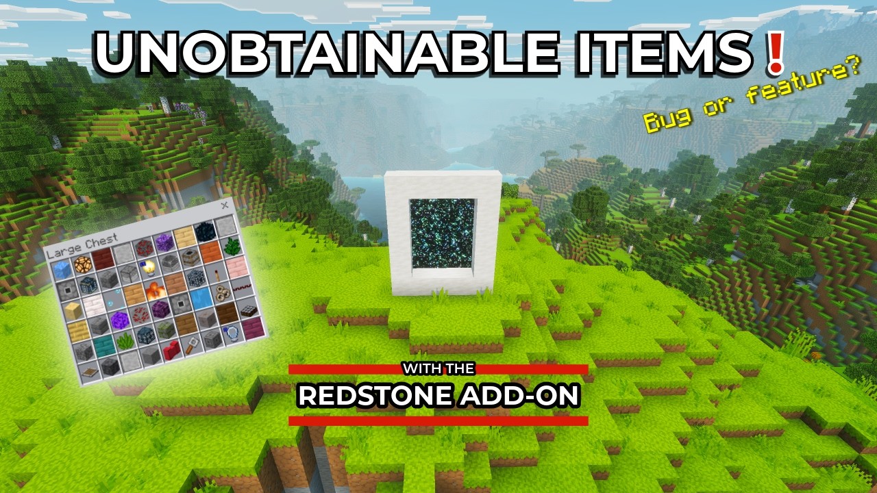 Unobtainable Items with the Redstone Add-On