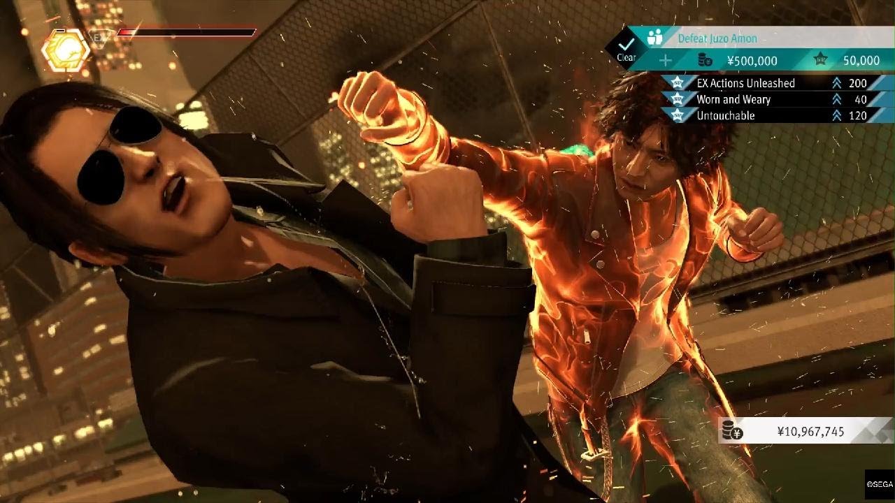 [PS5 Lost Judgment] Yagami only needs 1 min to no damage Juzo Amon (LEGEND, Full Power Yagami)