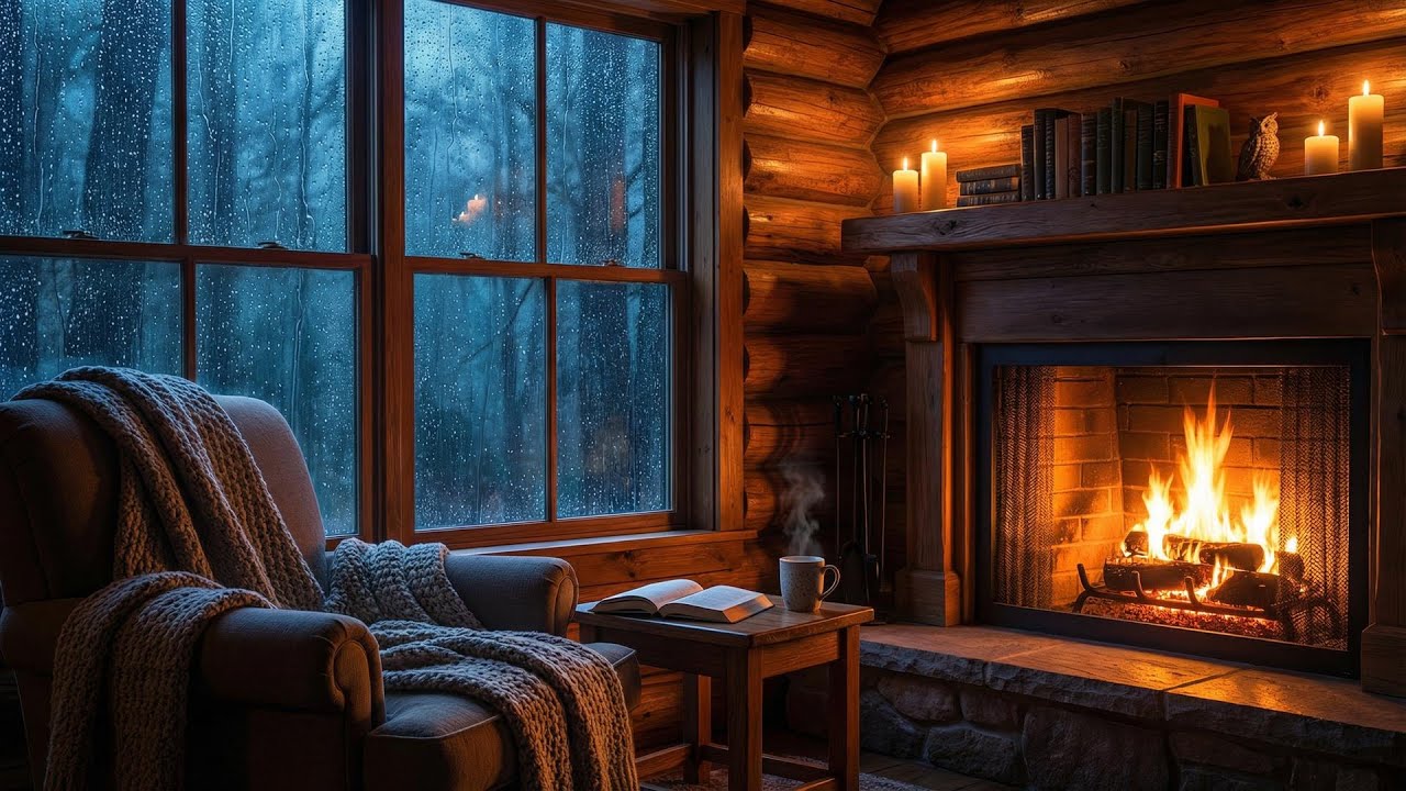 You’re Finally Alone: Rainy Forest Cabin for Tired Minds 🌧️✨