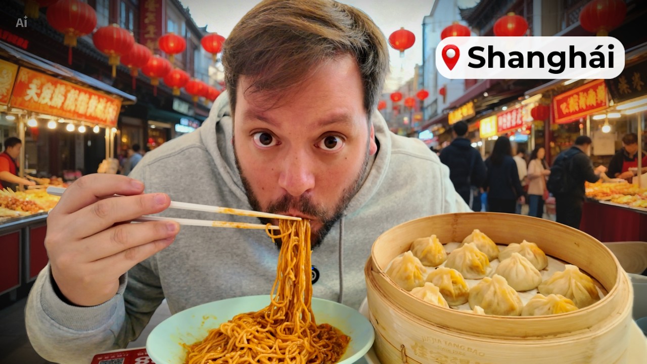 24H COMIENDO por MENOS de 20€ en SHANGHÁI 🇨🇳