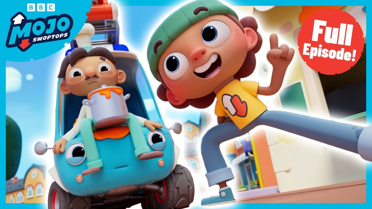 The Sticky Sauce Situation | FULL EPISODE - S1 E45 | Mojo Swoptops - Kids Truck Cartoon