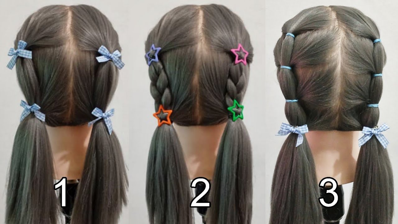 3 Cute & Easy Hairstyles for School I 3 Tutorial Rambut yang Lucu & Mudah untuk ke Sekolah #cckk2