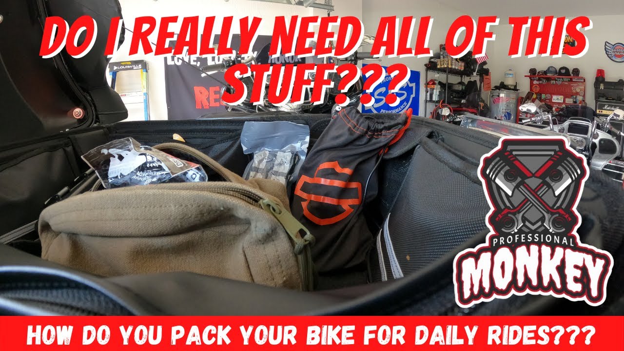 Don't leave home without this stuff! How to pack your Harley bagger for everyday riding...