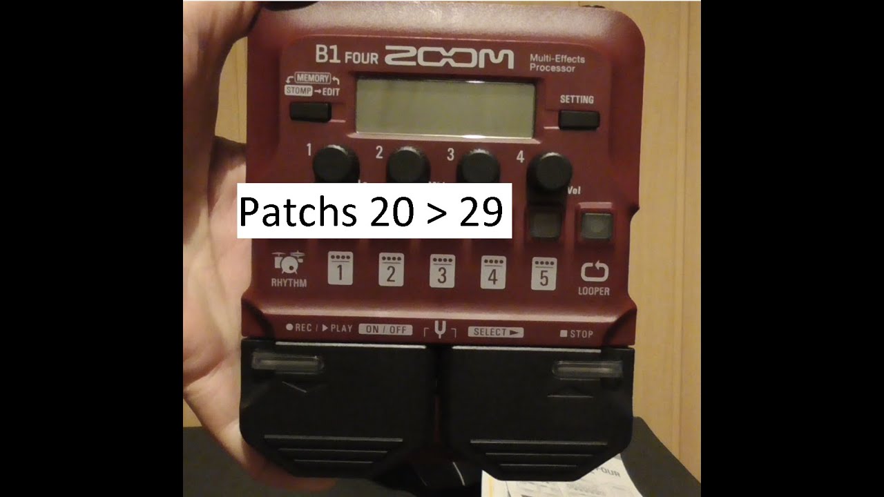 Zoom B1 four patch 20 - 29